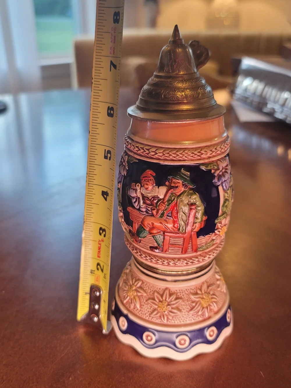 German‎ Decorative Beer Stein Music Box